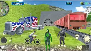 Rope Frog Ninja  Hero Vegas Crime Simulator Driver Ship #43 - Android Gameplay