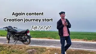 Again content creation journey start #vlog 