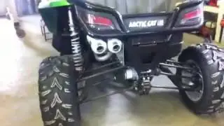 Twin HMF exhaust on Arctic Cat Wildcat