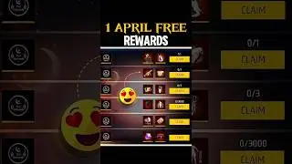 1 APRIL FREE REWARDS 😱 || #freefiremax #shorts #youtubeshorts