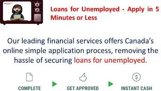Payday Loans For Unemployed Canada - Fast Recovery Over Long Term!