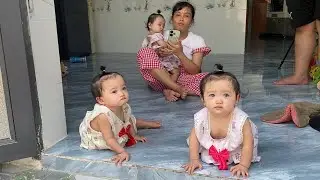 Ba n&agrave;ng ti&ecirc;n c&agrave;ng lớn c&agrave;ng theo mẹ Yến Nhi, biểu cảm hết sức dễ thương | QUỐC CHIẾN Channel
