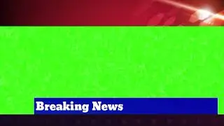Broadcast Green Screen News Reporter Frame | Breaking News Green Screen