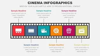 Cinema Infographics Animated PowerPoint Template
