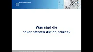 B&ouml;rsenprodukte: Aktienindizes