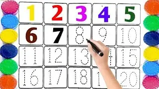 1se 20 tak number Latter little kids Education Tutorial Kids Rhymes ✏️✏️🥏