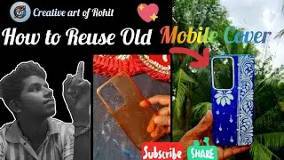 How To Reuse Old Mobile Cover | Phone Cover Painting with kolka 🥰🎨#art #artandcraft #vlog 