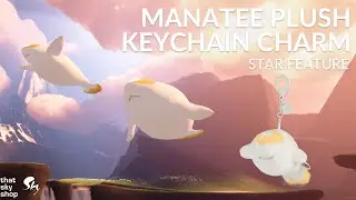 Manatee Plush Keychain Charm STAR Feature Reveal ✨