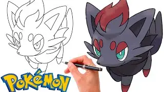 How To Draw ZORUA POKEMON #570 | Generation 5