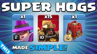TOWN HALL 13 SUPER HOGS ARE UNSTOPPABLE!!! BEST TH13 Attack Strategy | Clash of Clans