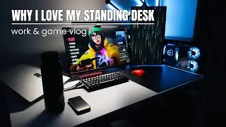 Gaming Vlog 🎮 | From Work to Play... why i love my standing desk ✨ Black Friday Sale!