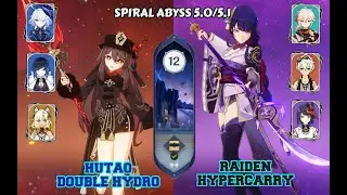 Xilonen + Hutao Doublehyro & Raiden Hypercarry | Spiral Abyss 5.0/5.1  | Genshin Impact