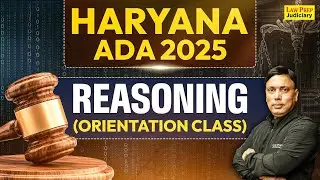 Haryana ADA 2025: Reasoning (Orientation Class) | Haryana ADA 2025 Preparation | By Sunil Sir