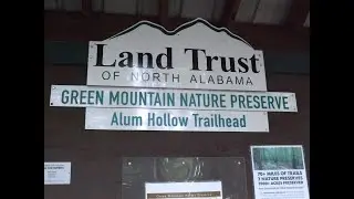 Hiking Alum Hallow Trail on Green Mountain in North Alabama