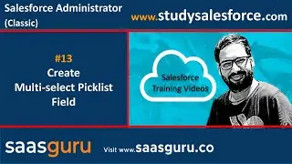 13 How to create multi picklist field in salesforce classic | Salesforce Training Videos