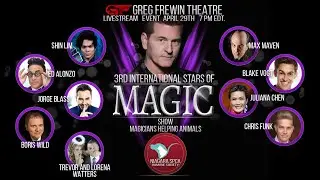Greg Frewin 3rd International Stars of Magic Show in Support of the Niagara SPCA Humane Society