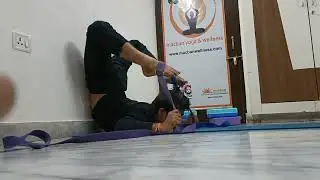 How to use Yoga Belt Poorna Shalbhasana with wall support