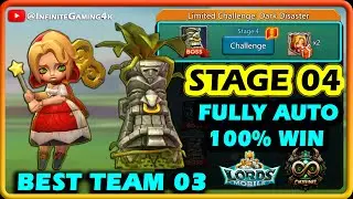 Lords Mobile Witch Doll Stage 4 (Auto Mode) | Limited Challenge Dark Disaster Stage 4 Fully Auto
