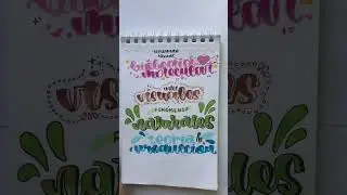 Recreando t&iacute;tulos de Pinterest!! #lettering #art #pinterest #calligraphy #shorts #plumones #creative
