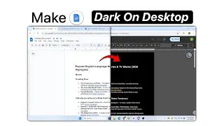 Как сделать Google Docs темным на компьютере?