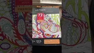 New coloring pages (Arteza 72 sheets coloring book premium)