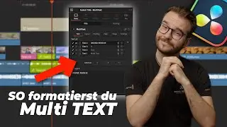 Arbeiten mit Text (Textboxen + MultiText) | DaVinci Resolve 20 Tutorial