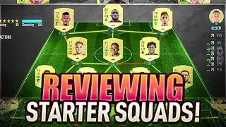 RATING YOUR TEAMS!! FIFA 20 STARTER SQUADS! FIFA 20 Ultimate Team
