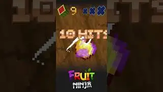If Fruit Ninja was Minecraft #shorts