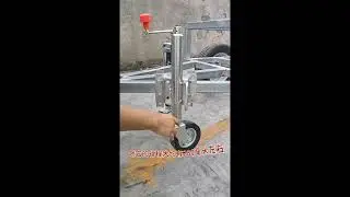 6/8/10 Inch Jockey Wheel Swing Up Solid Rubber Wheel Capacity 540~900KG Caravan RV Boat Trailer J...