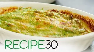 Broccoli Puree side dish with a Cheesy Top