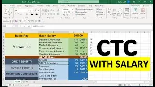 ctc and basic pay calculator in excel spreadsheet