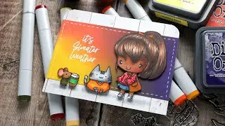 Autumn Oxide Blend + Copic Coloring with The Greeting Farm STAMPtember&reg; 2022 Exclusive