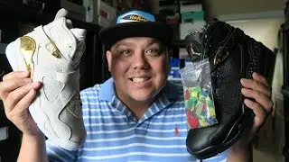 Air Jordan 8 Championship Pack Trophy & Confetti CC Sneaker Pack Detailed Look Review With Dj Delz