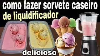 JEITO MAIS F&Aacute;CIL DE FAZER SORVETE NO LIQUIDIFICADOR VEJAM 👆