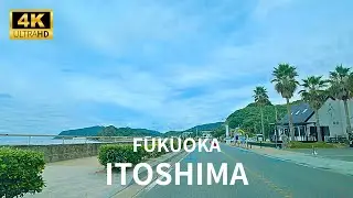 4K DRIVE🚙｜Autumn Drive in Fukuoka & Itoshima｜Real Ambient Sounds with Gentle Guitar Lo-Fi BGM