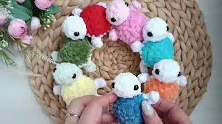 Turtle plush no sew crochet pattern