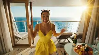 BEST Cruise Cabin EVER! 🚢 Ultimate Balcony View on a Cruise Ship #Shorts