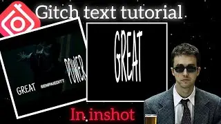 Inshot glitch text animation tutorial in inshot | #trending #tutorial #fypシ゚viral 