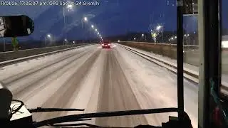 Dangerous Icy Road Driving with Heavy Truck  | Real Winter Experience ,Heavy Truck, 11 January 2026