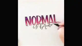 Brush Lettering Demo by letterthisbyjamie