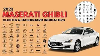 Maserati Ghibli 2023 Cluster & Dashboard Warning Indicators User Guide
