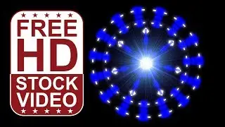 Free Stock Videos &ndash; abstract animated circular spin effect with lens flare