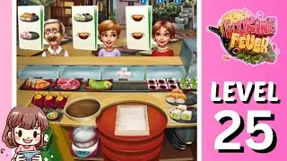 Cooking Fever Sushi Restaurant Level 25 🍣🥑 | No Boosters ⭐⭐⭐