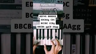Tutorial 508 | Hanya Rindu. 🎹 #pianotutorial #suffixpiano #andmeshkamaleng #hanyarindu #shorts
