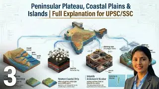 Peninsular Plateau, Coastal Plains & Islands | Full Explanation for UPSC/SSC Lec -3