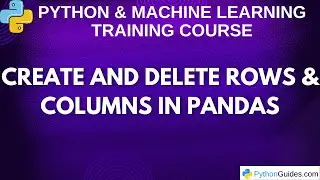 Create and Delete Rows & Columns in Pandas