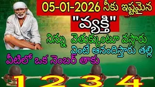 తల్లి నీకు ఇష్టమైన వ్యక్తి నిన్ను వెతుక్కుంటూ వస్తారు అంటే ఆనందిస్తారు తల్లి వీటిలో ఒక నెంబర్ తాకు