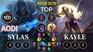EDG Aodi Sylas vs Kayle Top - KR Patch 10.19