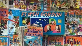 ASMR New curio shop finds | Flash Gordon board game,comic books,rub a doo (tracing, page flipping)