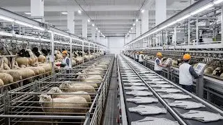 Inside a Large Factory: Sheep Wool to Sweater Process